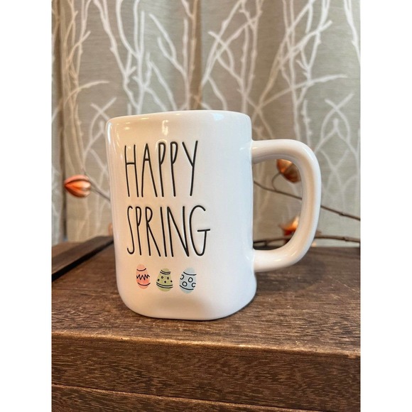 RAE DUNN SPRING EASTER EGG COFFEE MUG NEW HTF RD KITCHEN HOME - Picture 3 of 4